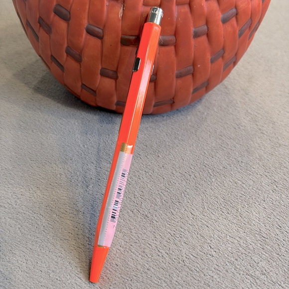 New Carand'Ache Metal Collection Orange Click System Classic Clip Ballpoint Pen! - Picture 3 of 8